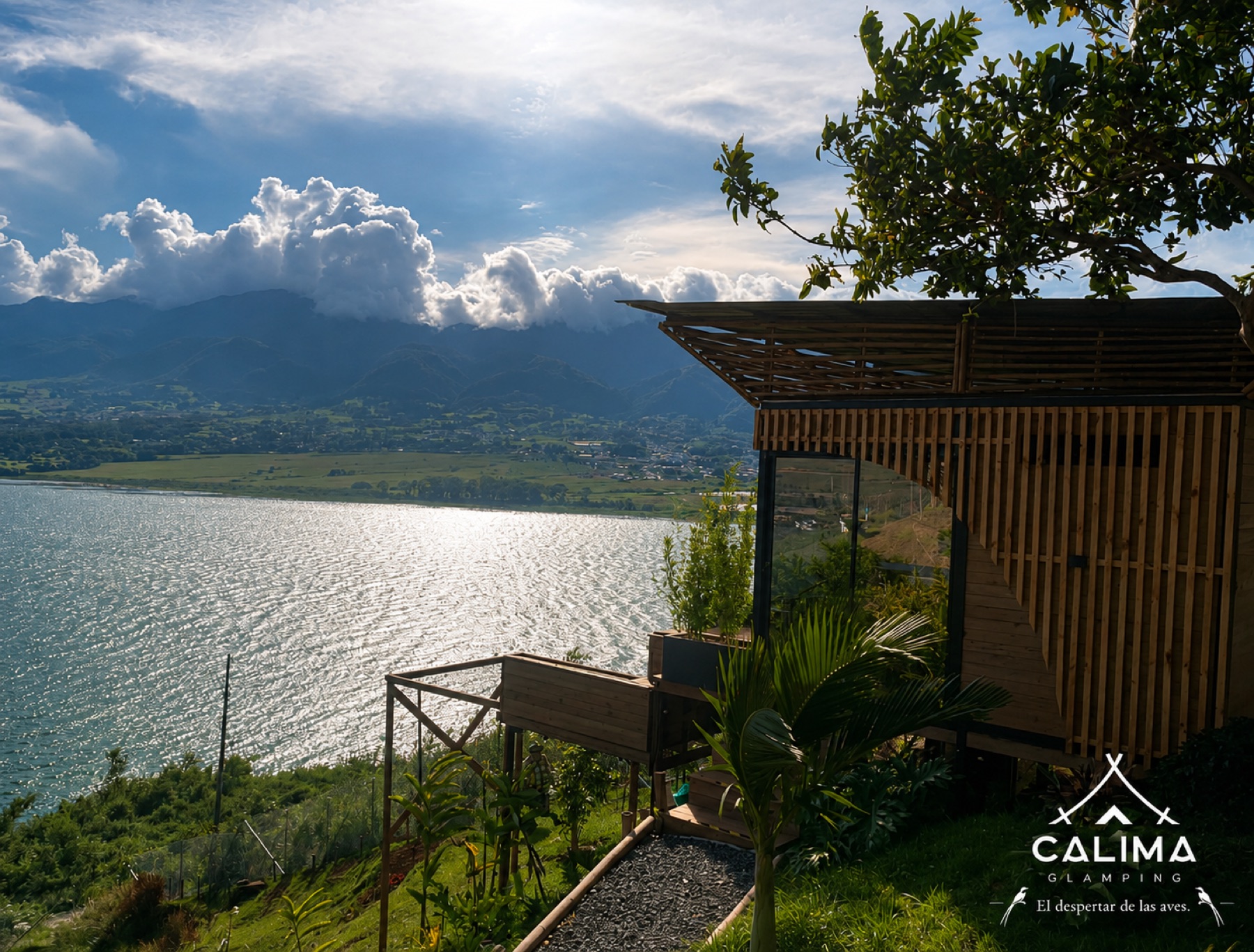 Cabaña Malibu frente al Lago Calima